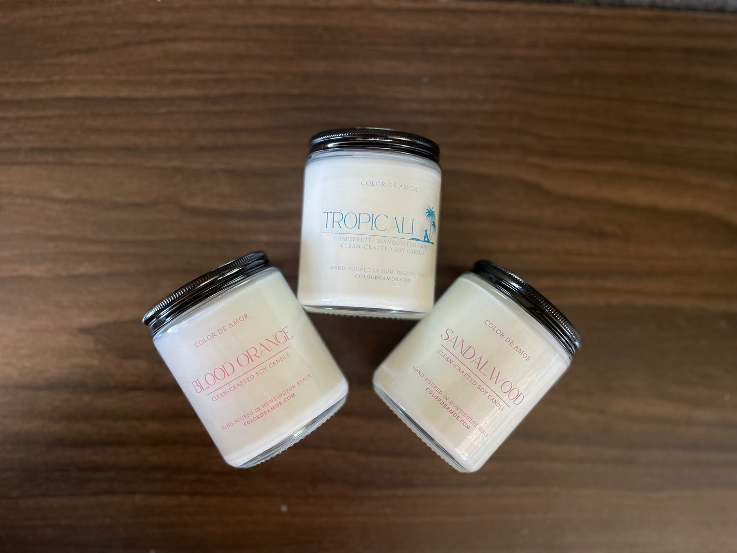 Clear Glass Jar with Black Lid